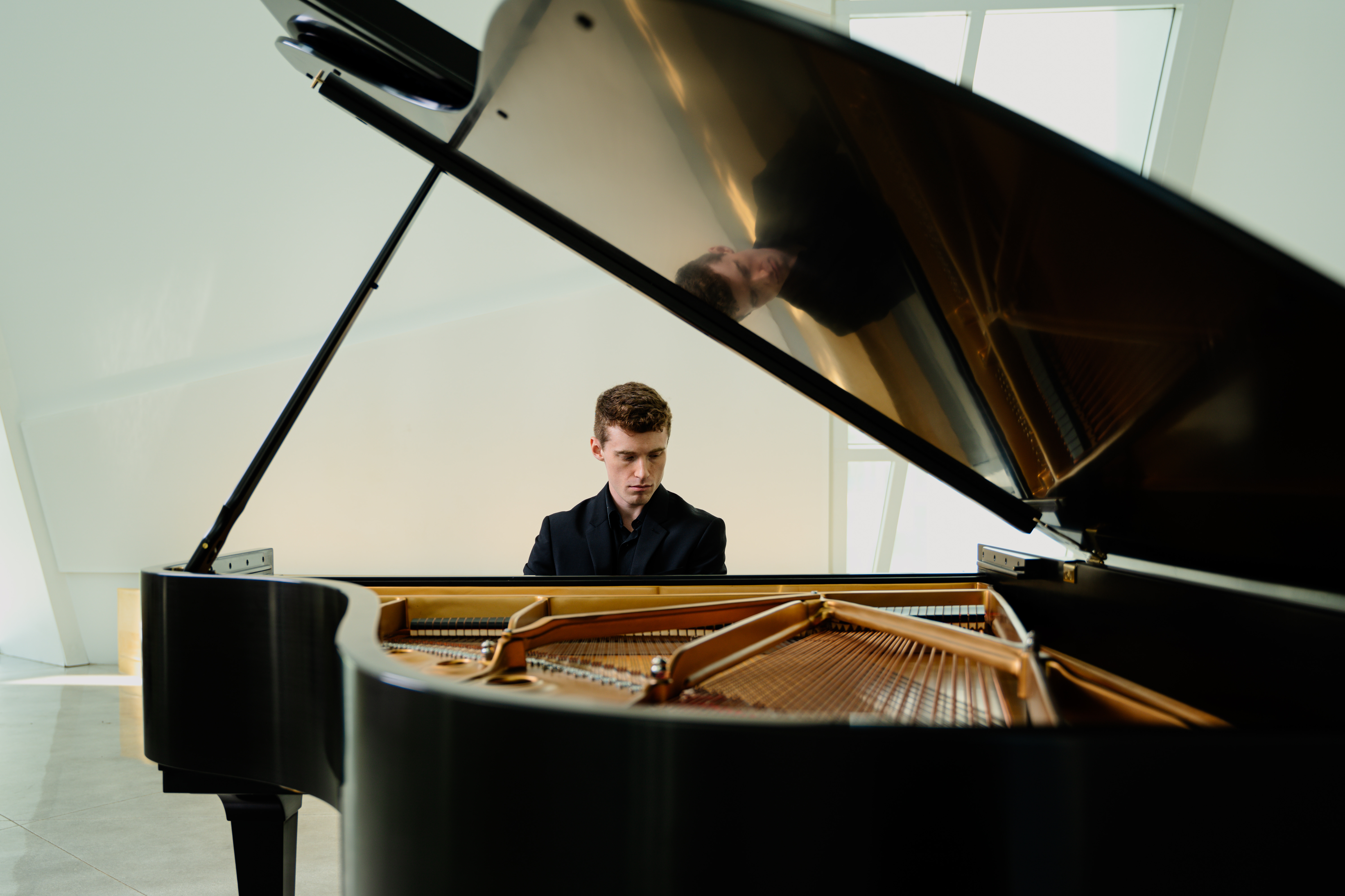 Luke playing piano