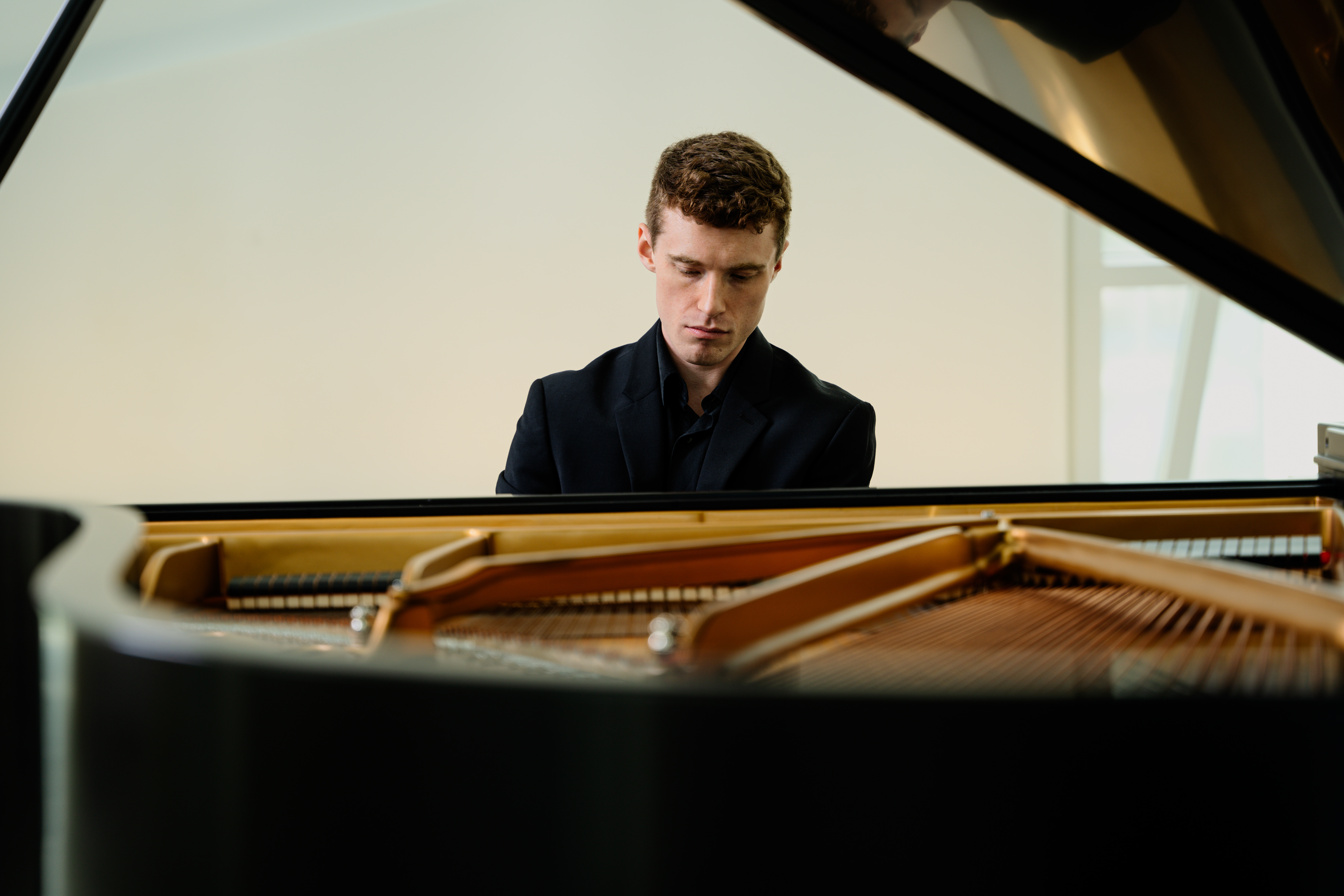 Luke playing piano