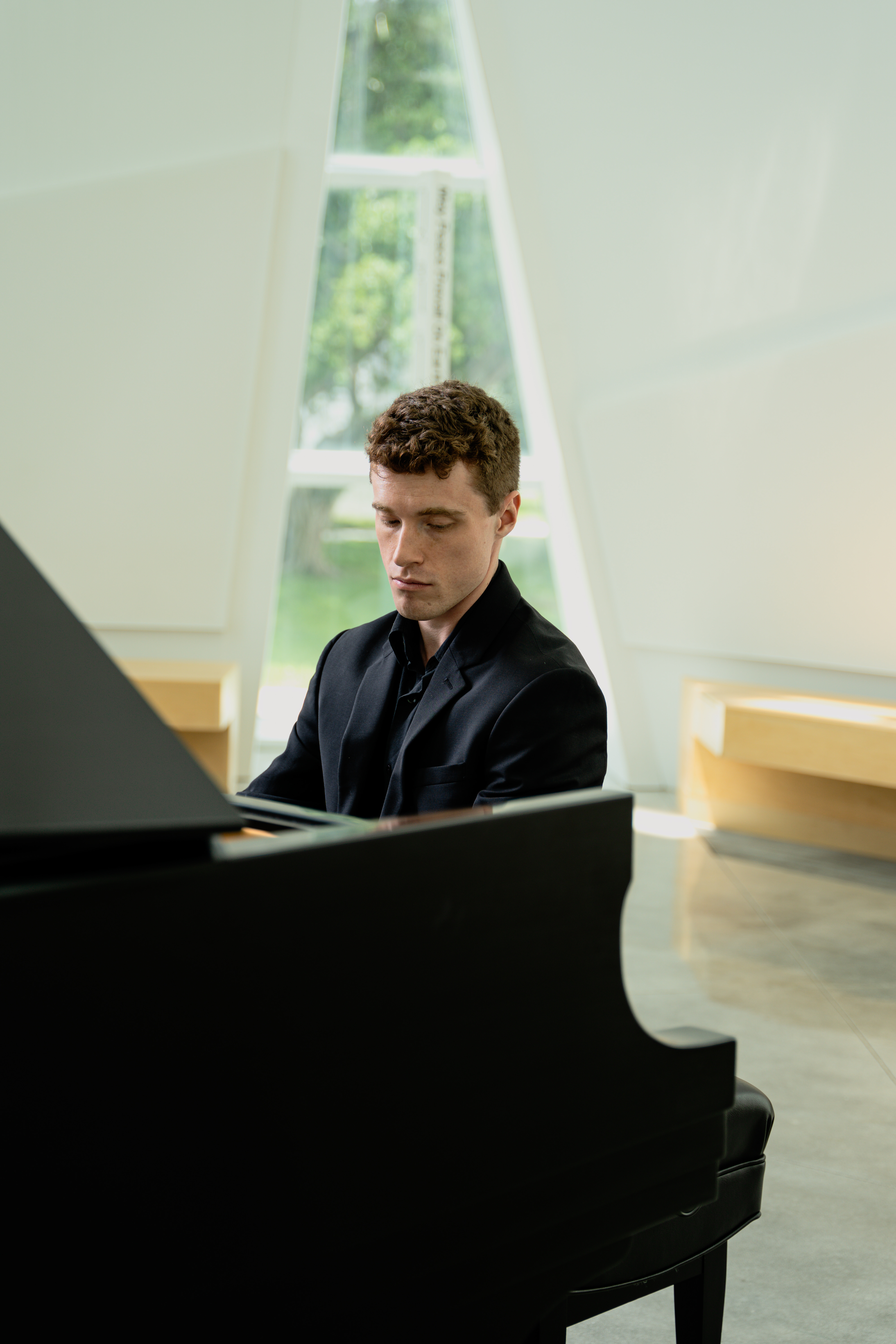 Luke playing piano