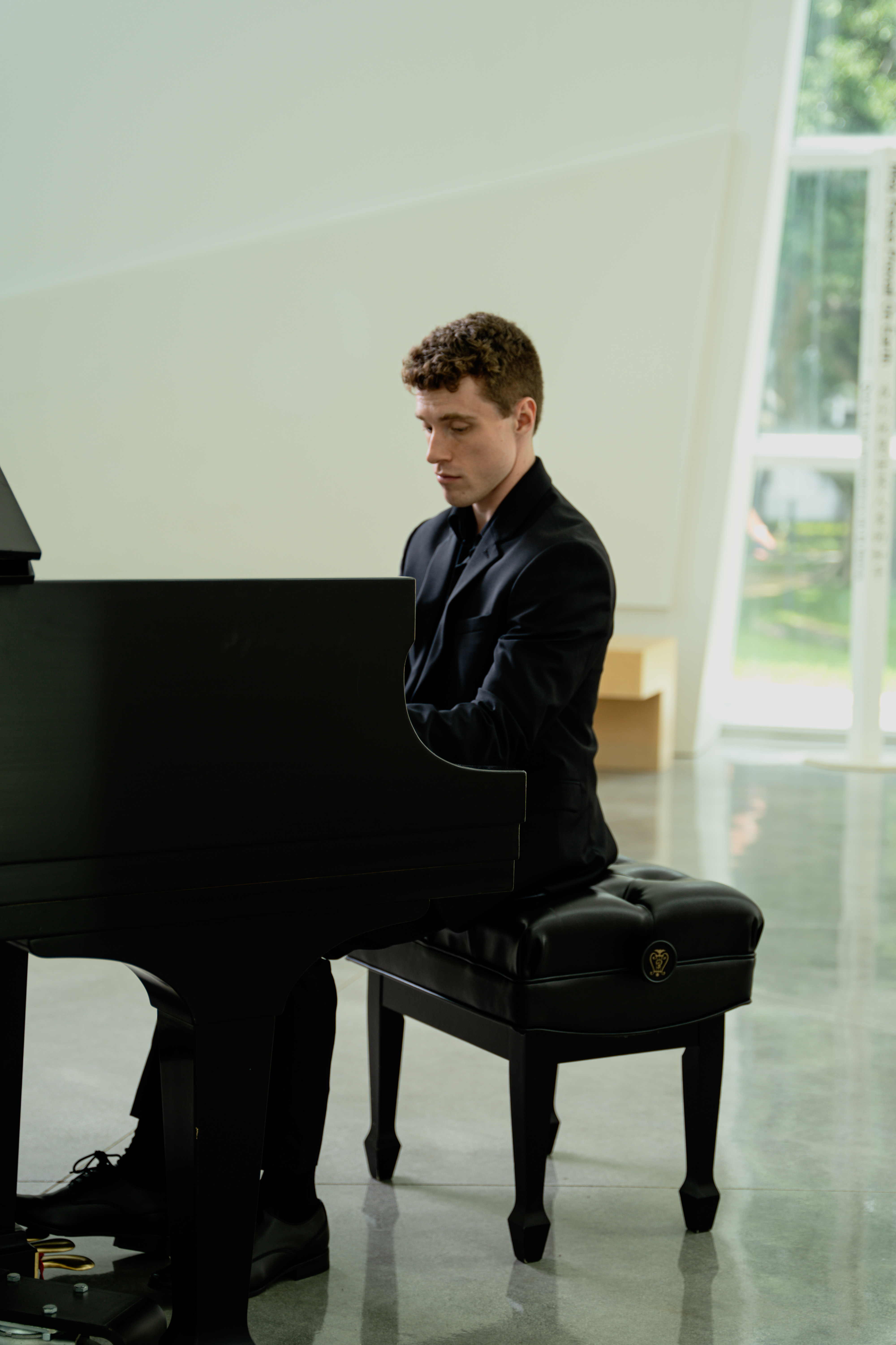 Luke playing piano